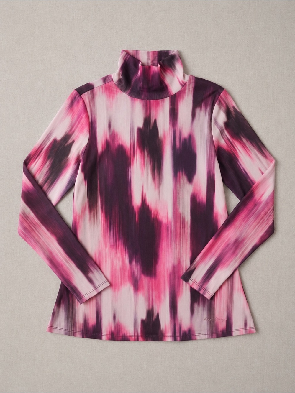 Women's Pink Mesh Long Sleeve Top